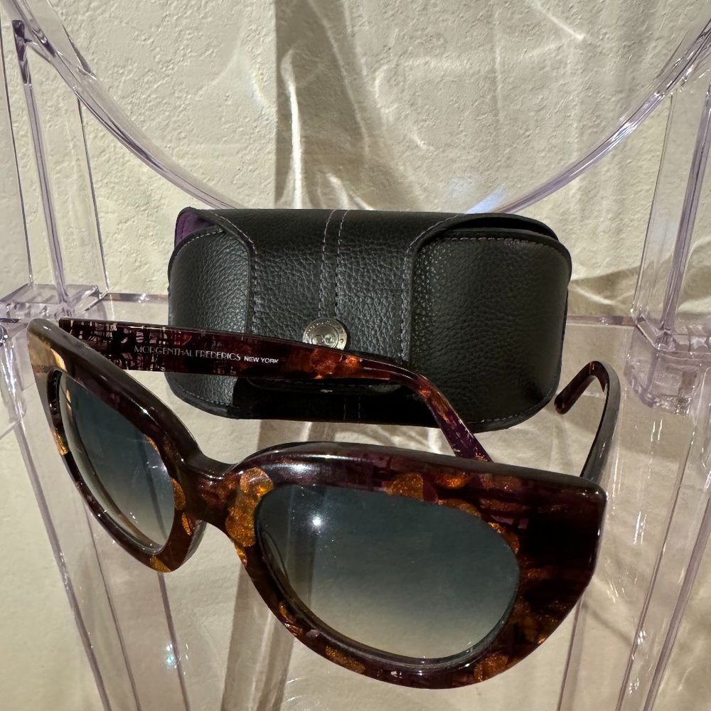 Morgenthal Frederics NY Sunglasses Mae Purple Sunglasses